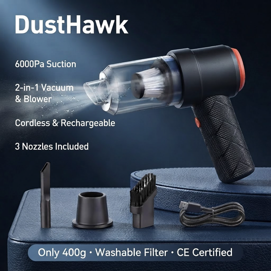 DustHawk™ – Mini Wireless Vacuum