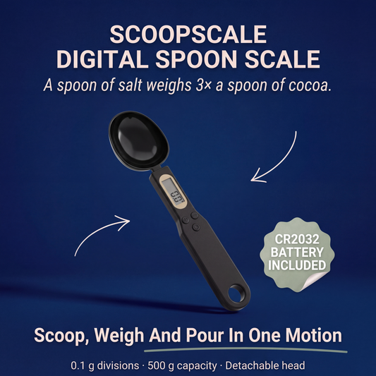 Scoopscale — Digital Spoon Scale, 0.1 g Resolution